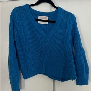 Alexandra Altman Blue V-Neck Sweater